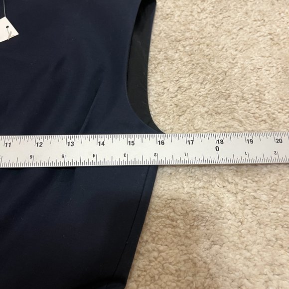 Gap Dress Size 0 A Line Navy Blue Black Colorblock Sleeveless Boat Neck NWT - Picture 6 of 10